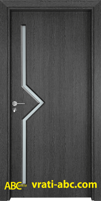Интериорна врата Gama 201 G - Цвят Сив Кестен