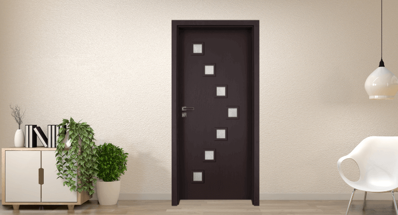 Врата със стъклени квадрати модел Цвингер