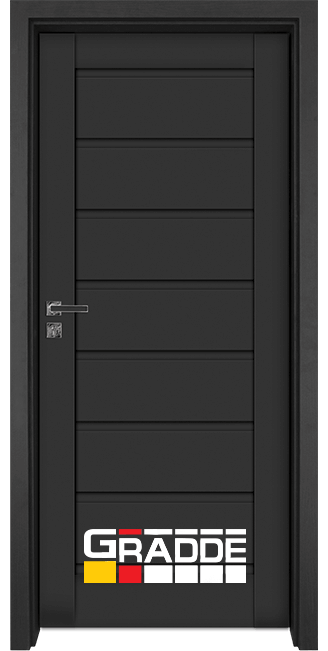 Интериорна врата Gradde модел Axel Voll, Антрацит мат