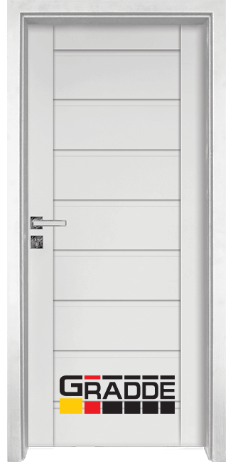 Интериорна врата Gradde модел Axel Voll, Бял мат