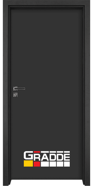 Интериорна врата Gradde модел Simpel, Антрацит мат