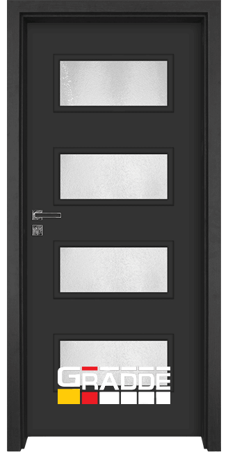 Интериорна врата модел Blomendal, серия Gradde, цвят Антрацит Мат