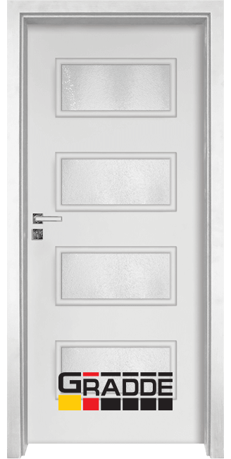 Интериорна врата модел Blomendal, серия Gradde, цвят Бял Мат