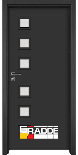 Интериорна врата модел Reichsburg, серия Gradde, цвят Антрацит Мат