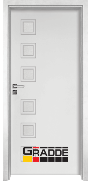 Интериорна врата модел Reichsburg, серия Gradde, цвят Бял Мат