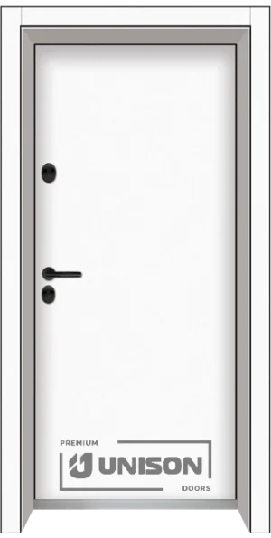 Входна врата Unison Clima Basic, цвят Бял Мат