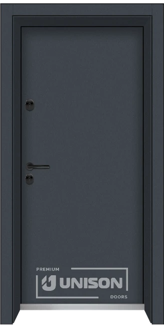 Входна врата Unison Clima Basic, цвят Графит