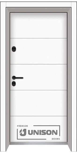 Входна врата Unison Clima Pro, цвят Бял Мат